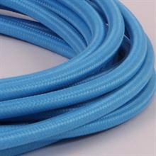 Clear blue textile cable